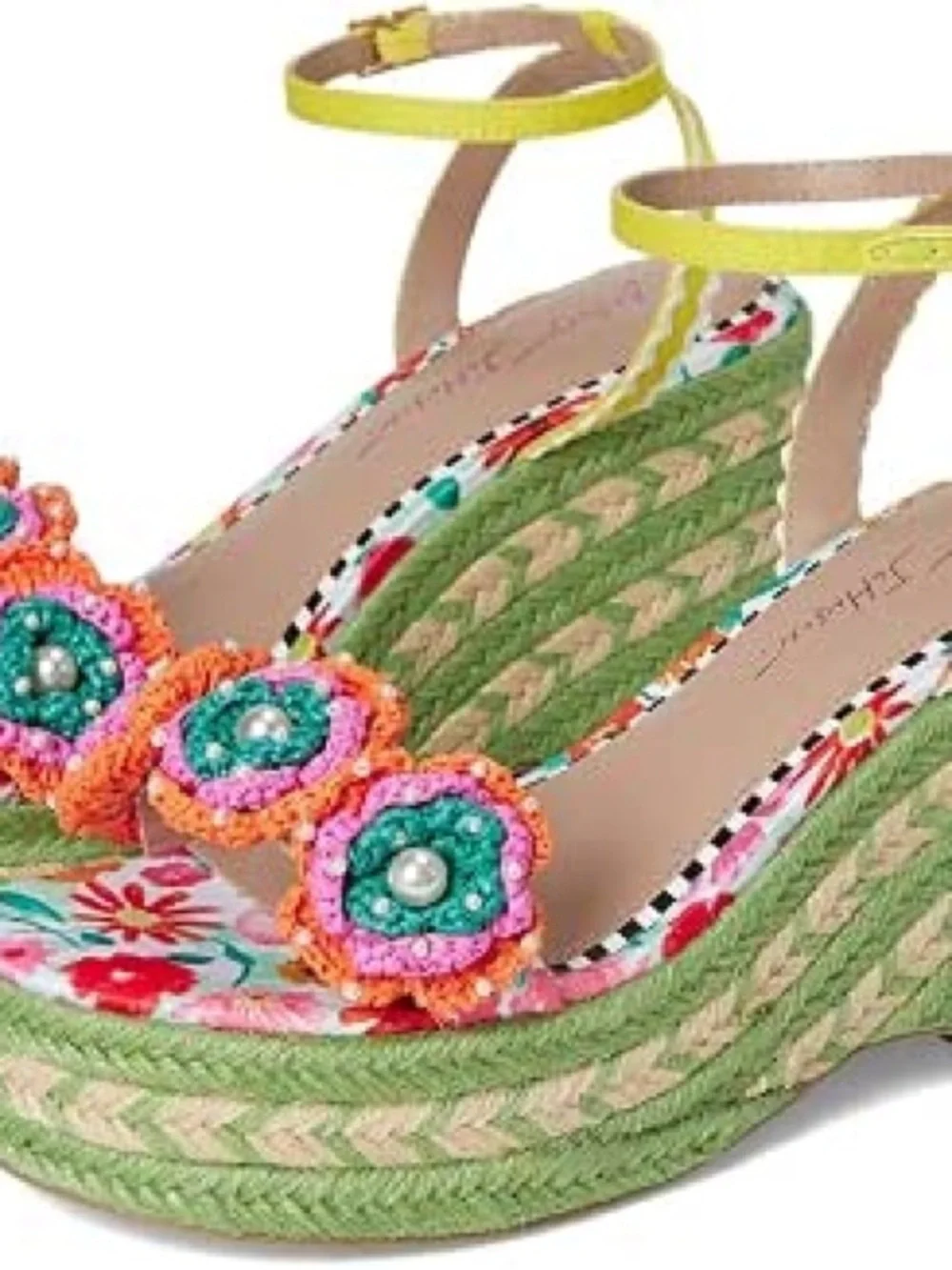 Betsey Johnson Women's Marabela Wedge Sandal Multicolored